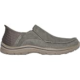 Skechers Men's USA Expected - Cayson Moc Toe Canvas Slip-Ins | Casual, Slip-ins, Relaxed Fit, Air-Cooled Memory Foam, Vegan