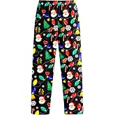EverFahsion Boys Pajama Pants Soft Pj Bottoms Elastic Waist Lounge Pants Long Sleep Bottoms with Pockets Size 9-14