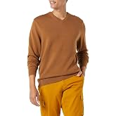 Amazon Essentials Men's Regular Fit Cotton V-Neck Pullover Sweater (Available in Big &amp; Tall)