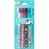 Brush Buddies Squishmallows Assorted Manual Toothbrushes, Soft Toothbrushes, Toothbrushes for Kids and Adults, 4PK