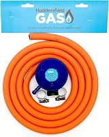 Huddersfield Gas 21mm Butane 2m Hose Kit Calor Flogas Cylinders Stainless Clips view 2