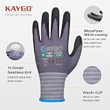 KAYGO 3 Pairs Safety Work Gloves MicroFoam Nitrile Coated KG18N view 2