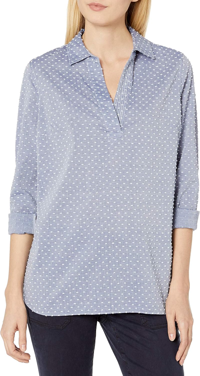 NYDJ Women's Popover Tunic Top Blouse Amazon.co.uk Clothing
