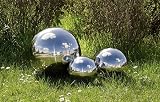 PaMeer Set of 3 Stainless Steel Gazing Balls for Garden & Home Decor view 4