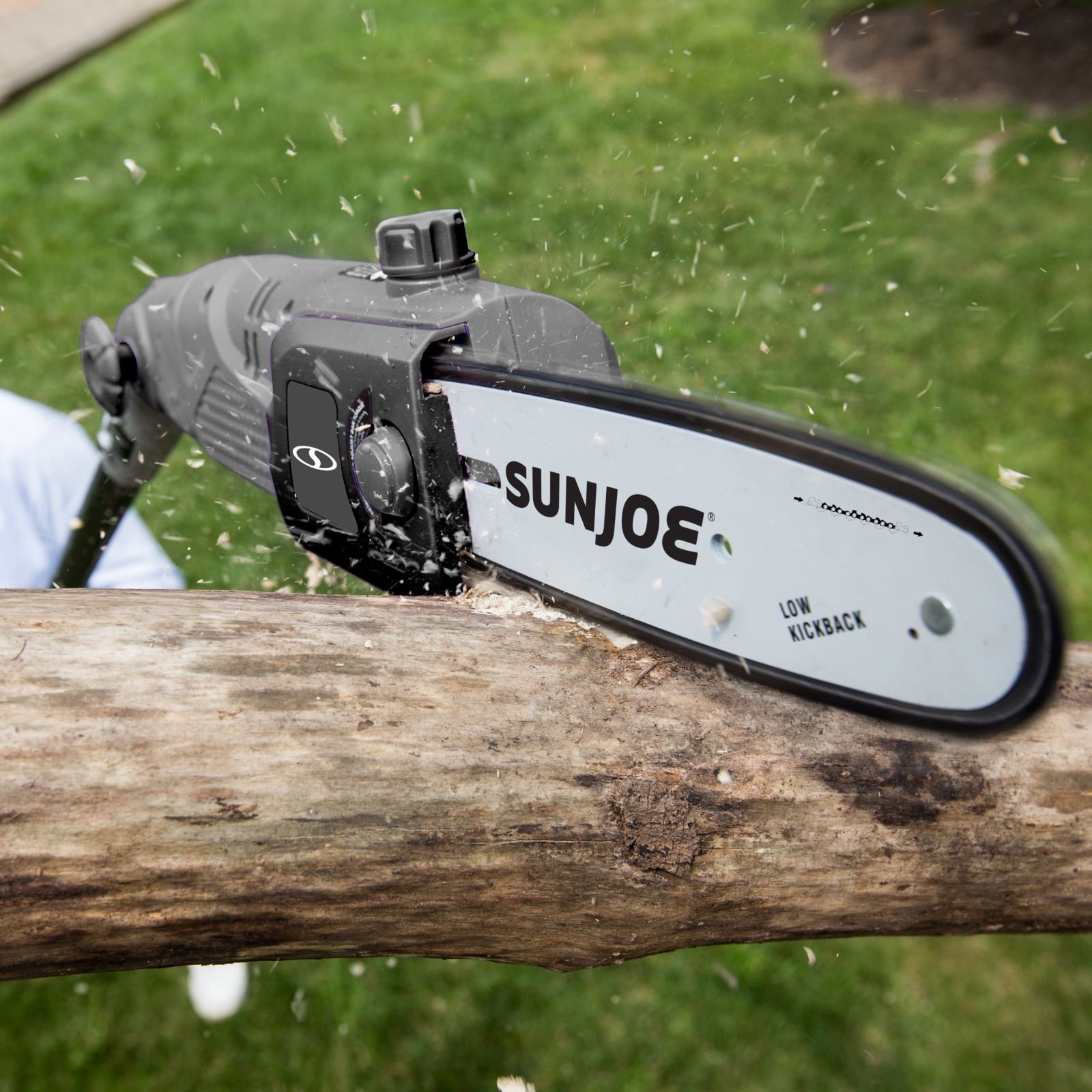Sun Joe SWJ802EGRY 9 FT 6.5 Amp Electric Pole Chain Saw with
