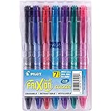 PILOT FriXion Clicker Erasable, Refillable & Retractable Gel Ink Pens, Extra Fine Point, Assorted Color Inks, 7-Pack Pouch (3