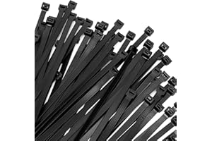 OUPENG Zip Ties 12 inch ，Heavy Duty Cable Ties with 120 Pounds Tensile Strength，Black Zip Ties，100 Pack, Wire Ties for Indoor and Outdoor Use.