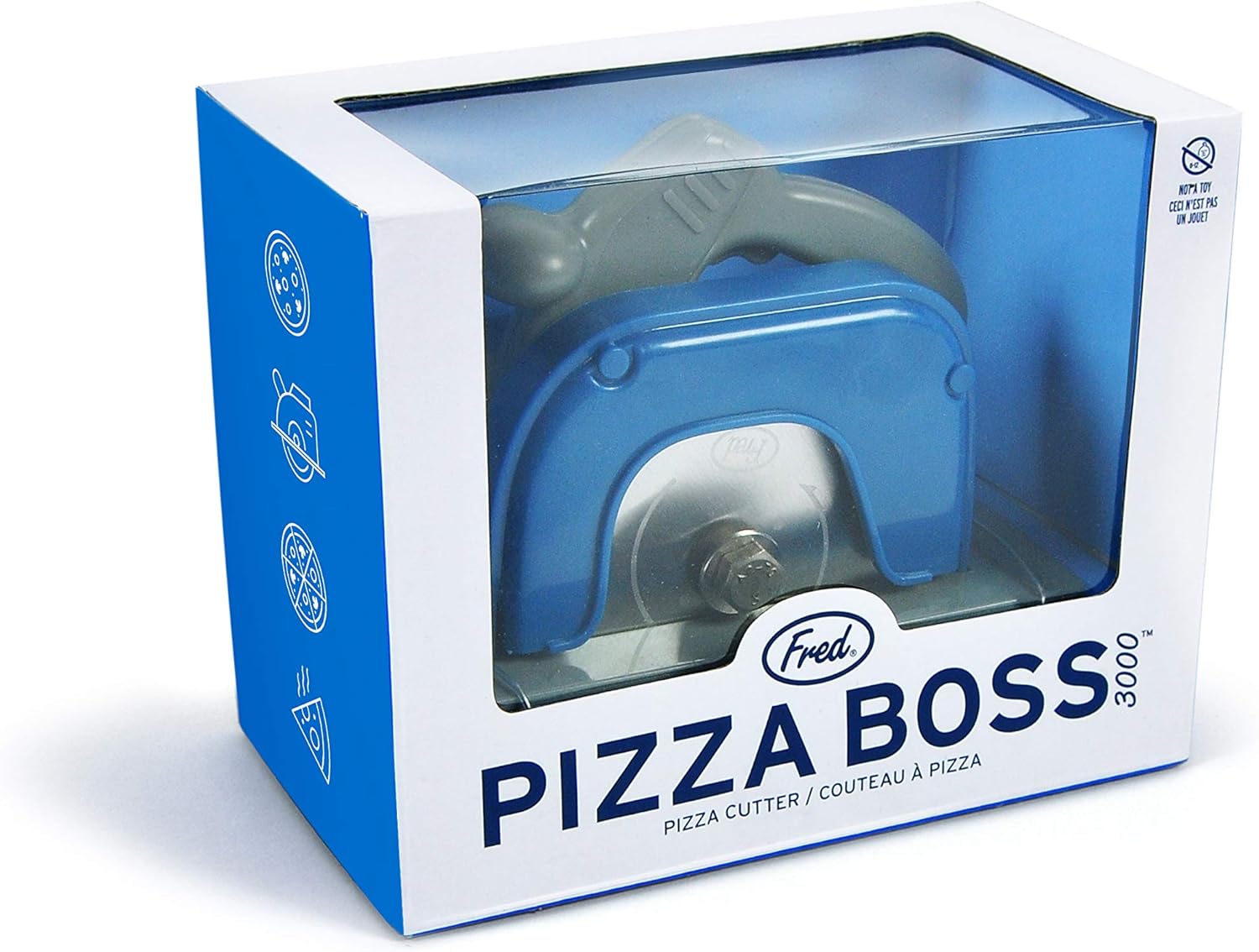 Fred and Friends BOSS 3000 Fred Circular Saw Pizza Wheel, Standard: Pizza Cutters: Kitchen & Dining
