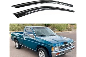 IMMORTAL GROUP IG Window Visor for Nissan Pickup 1987-1997 & Pathfinder 1987-1990, Rain Guard Tape-On Extra Durable Side Vent Window Deflector Mugen Style, 1988 1989 1991 1992 1993 1994 1995 1996