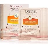 MATRÚM 12-Herb Botanical Heat Patches for Lower Back & Hip Pain Relief | Menstrual Cramp Heat Therapy | Drug-Free, Long-Lasting Warmth | Adjustable Wrap Belt | 5-Pack