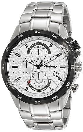 Chronograph White Dial Mens Watch-90046KM01
