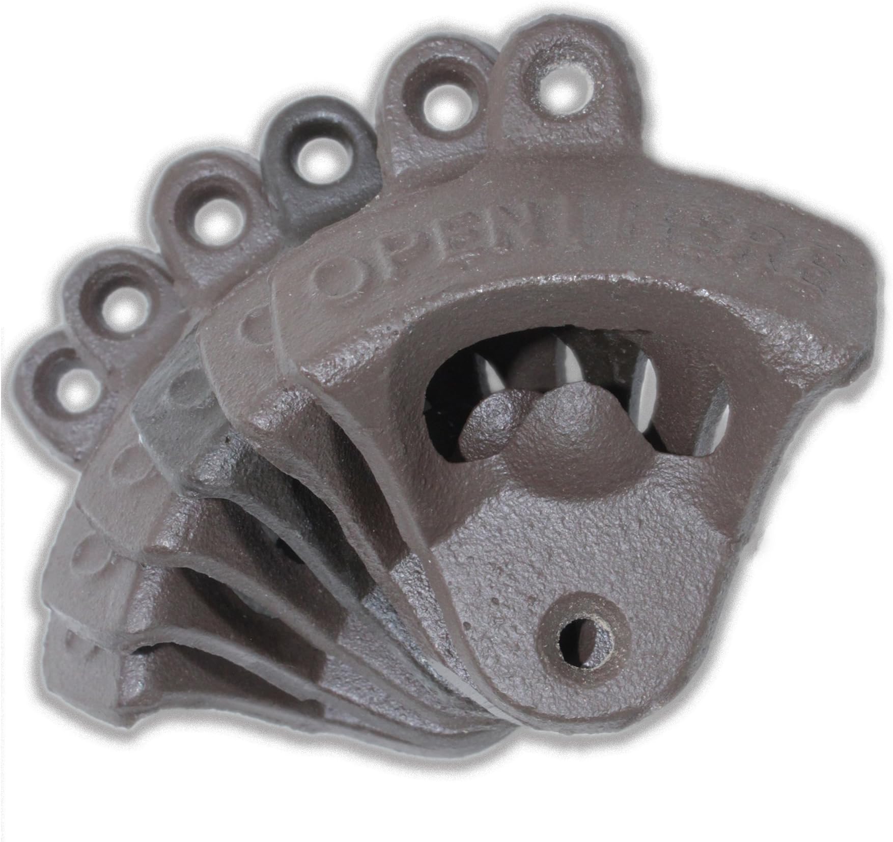 6 Cast Iron Wall Mount Bottle Openers | Mounting Hardware Included | Indie Craft Supply