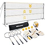 Haokelball 22FT Portable Pickleball Badminton