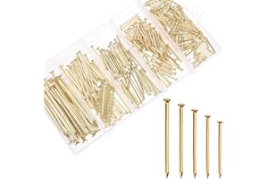 ARUICHENG 280pcs Hardware Nails for Picture Hangers Nails for Hanging Pictures Wall Hanging Assortment Kit Assorted Small Steel Nails Galvanized Long Finishing Nail for Frame Wood Drywall Dry Wall Decor