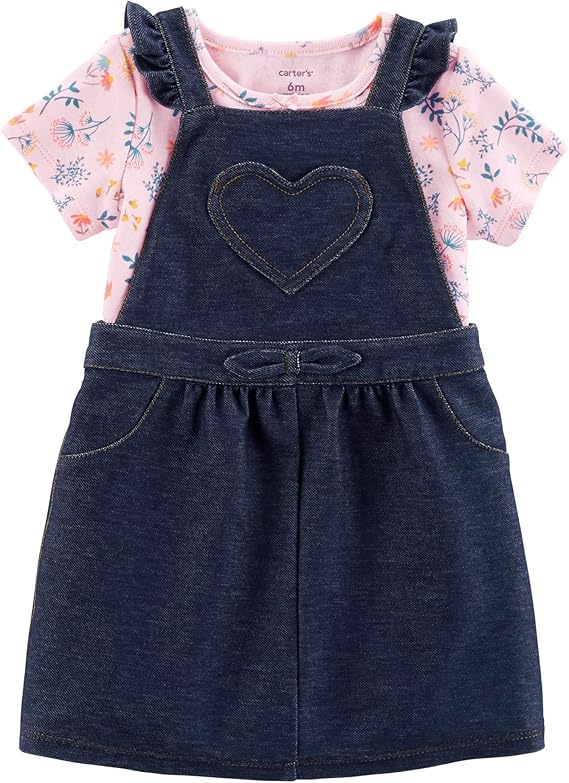 baby girl carter's floral bow dress