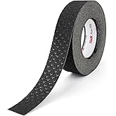 S&X Patterned Anti Slip Tape – 1.5 Inch x 60 Ft, Black Non Slip Grip Tape with Decorative Grit Surface for Stairs, Floors, and Ramps – Waterproof, Heavy Duty