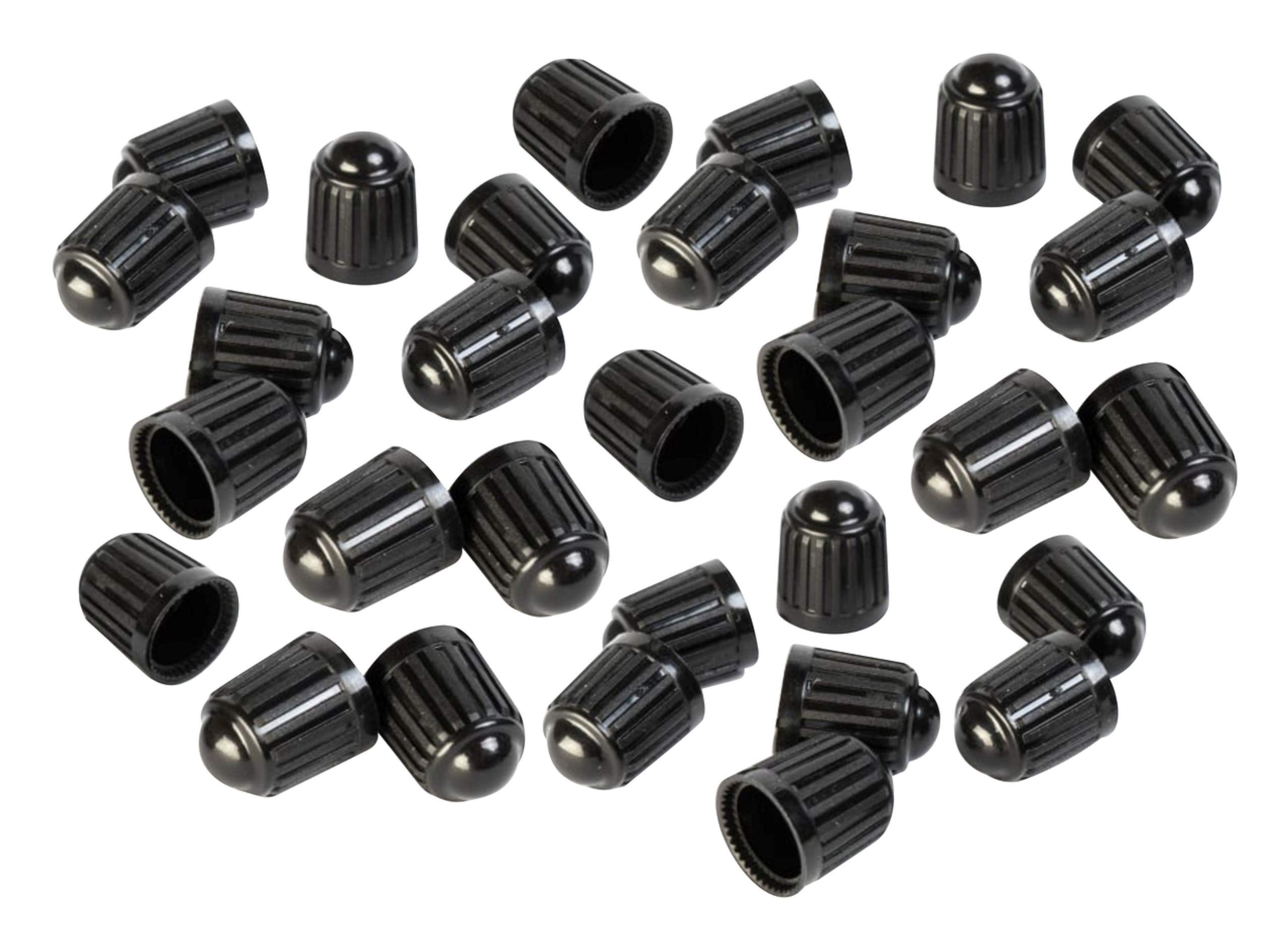Buy Tyre Doctor 30 Pieces of Black Plastic Tire Stem Caps for Schrader