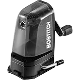 Bostitch Office Multi-Mount Manual Pencil Sharpener, Vacuum Mount or Screw Mount, Black (MPS2-BLK)