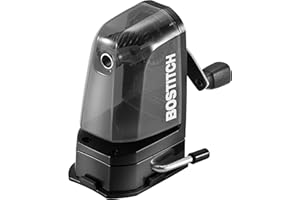 Bostitch Office Multi-Mount Manual Pencil Sharpener, Vacuum Mount or Screw Mount, Black (MPS2-BLK)