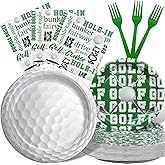 Golf Party Decorations Set - Fun Golf Party Plates, Napkins, and Forks for an Exciting Celebration - Disposable Golf Party Supplies for Birthdays and Events
