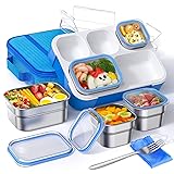 TIME4DEALS Bento Box Stainless Steel Lunch Box Set