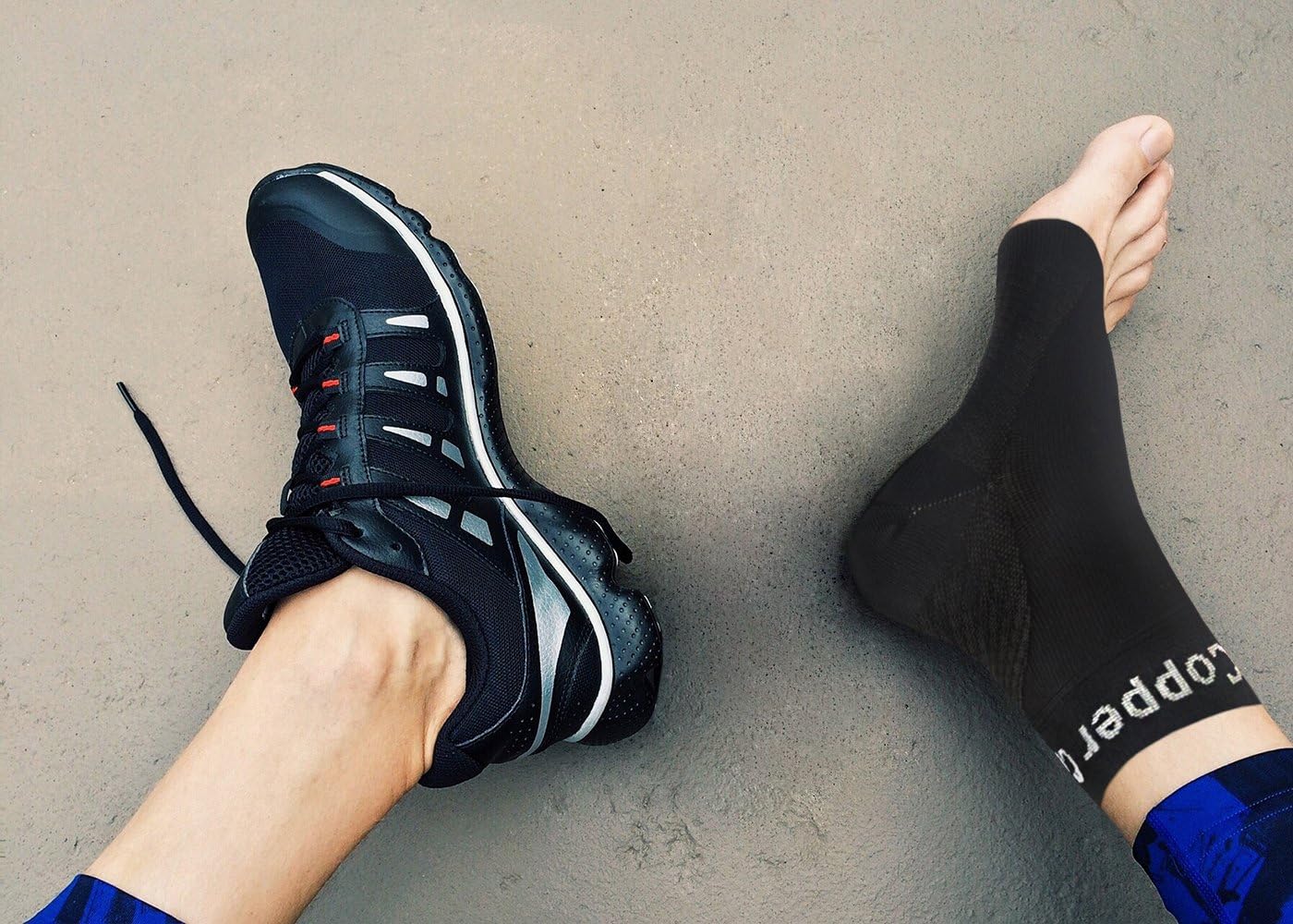 Copper Compression Recovery Foot Sleeves / Plantar Fasciitis Support Socks - GUARANTEED To Speed Up Recovery & Provide Relief Of Heel Spurs, Arch Pain, Foot Swelling & Ankle Injuries 1 PAIR, Medium: Health & Personal Care