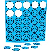 Carewon 1000 Paper Bingo Chips, 3/4 Inch Math Counters, Blue | Premium Cardstock, Disposable or Reusable for Game Nights or Math &mdash; Proudly Made in USA