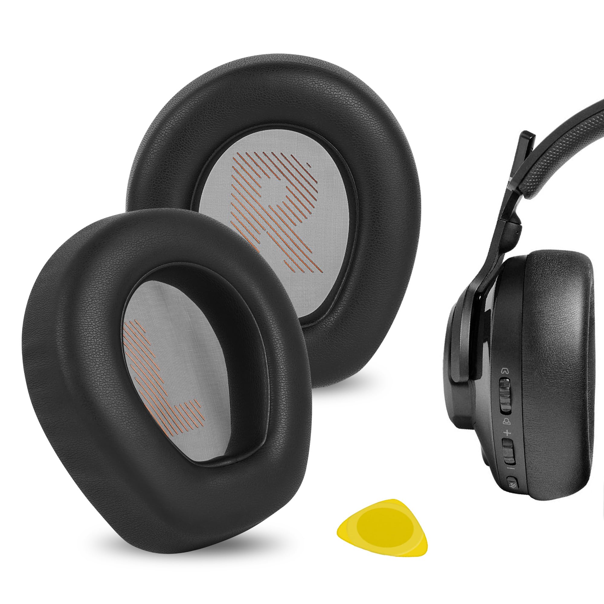 Geekria Replacement Ear Pads Compatible with JBL Quantum 200, Quantum 300 Headphones Ear Cushions, Repair Parts (Black)