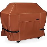 NettyPro Grill Cover for Outdoor Grill 60 inch Waterproof Heavy Duty Gas BBQ Cover for Outside Weber, Char-Broil, Brinkmann, Jenn Air, Nexgrill 3-4 Burners Barbecue, Brown