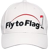 ¡That´s What Golf it´s All About! Premium White Golf Cap, 3D Embroidered Logo, one Size fits All, Absorbent Band.D Embroidered Logo, one Size fits All, Absorbent Band.