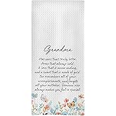 GCFET Grandma Gifts Dish Towels - Grandma Gifts from Grandchildren Decorative Waffle Hand Towels for Bathroom, Hand Towel, Tea Towel, 16 X 24