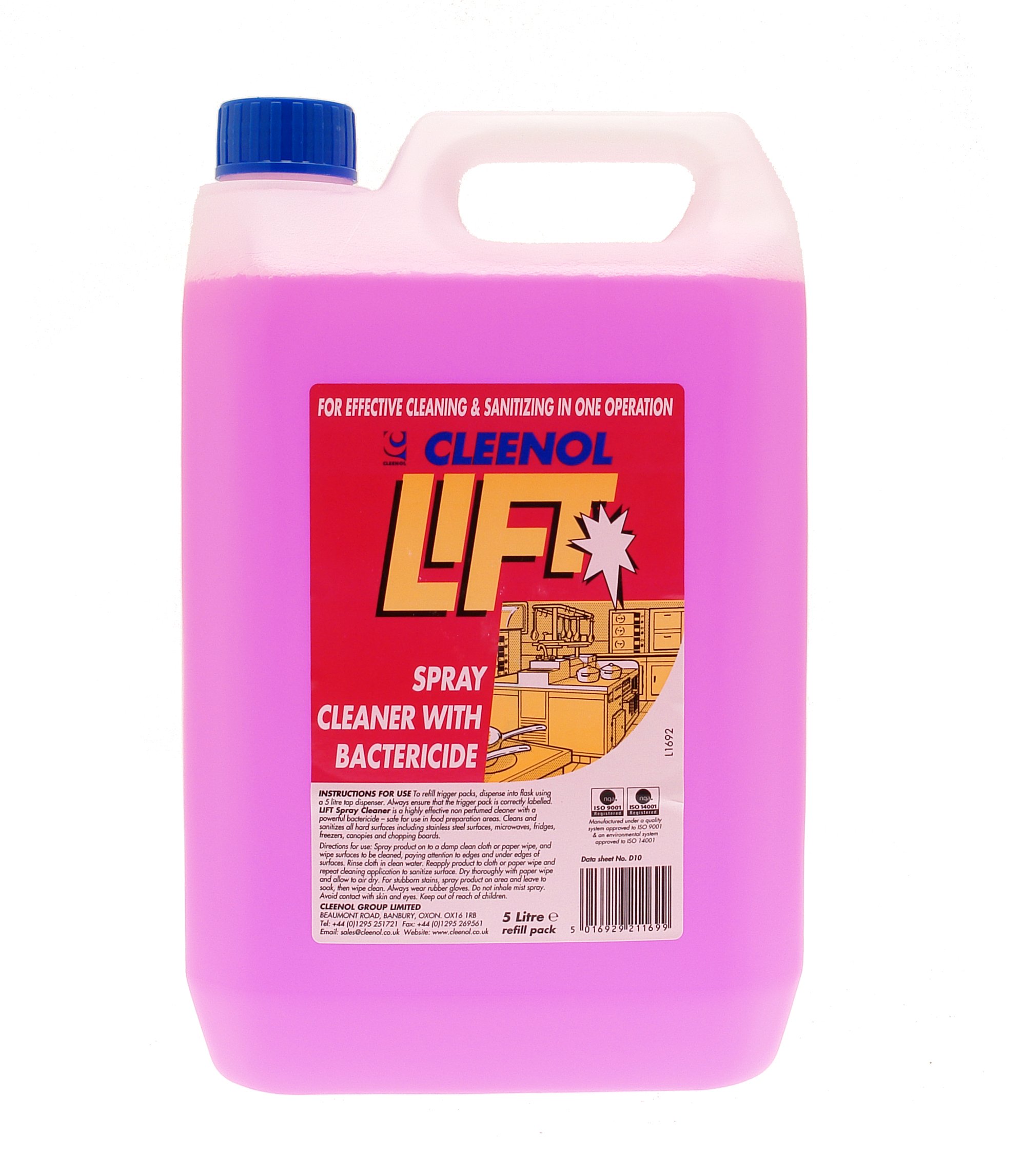 Cleenol 053212X5 5L Multi-Purpose Bacterial Cleaner