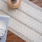 Weldomcor Macrame Table Runner Cream Beige Boho 30x180 cm with Tassels view 7