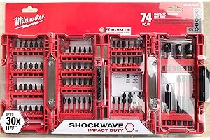 Milwaukee Shockwave Impact Driver Bit Set (74 Piece) 48-32-4062