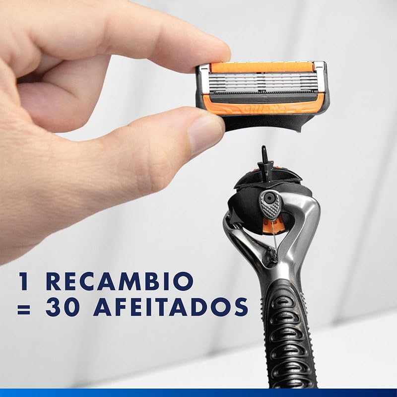 Lâminas de barbear masculinas gillette proglide power, pacote de 4 lâminas de reposição (a embalagem pode variar)