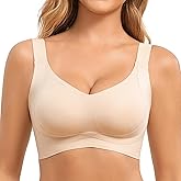 Plus Size Push Up Supportive Wireless Bras Comfort Soft No Underwire Seamless Full Coverage Comfort Bra for Women