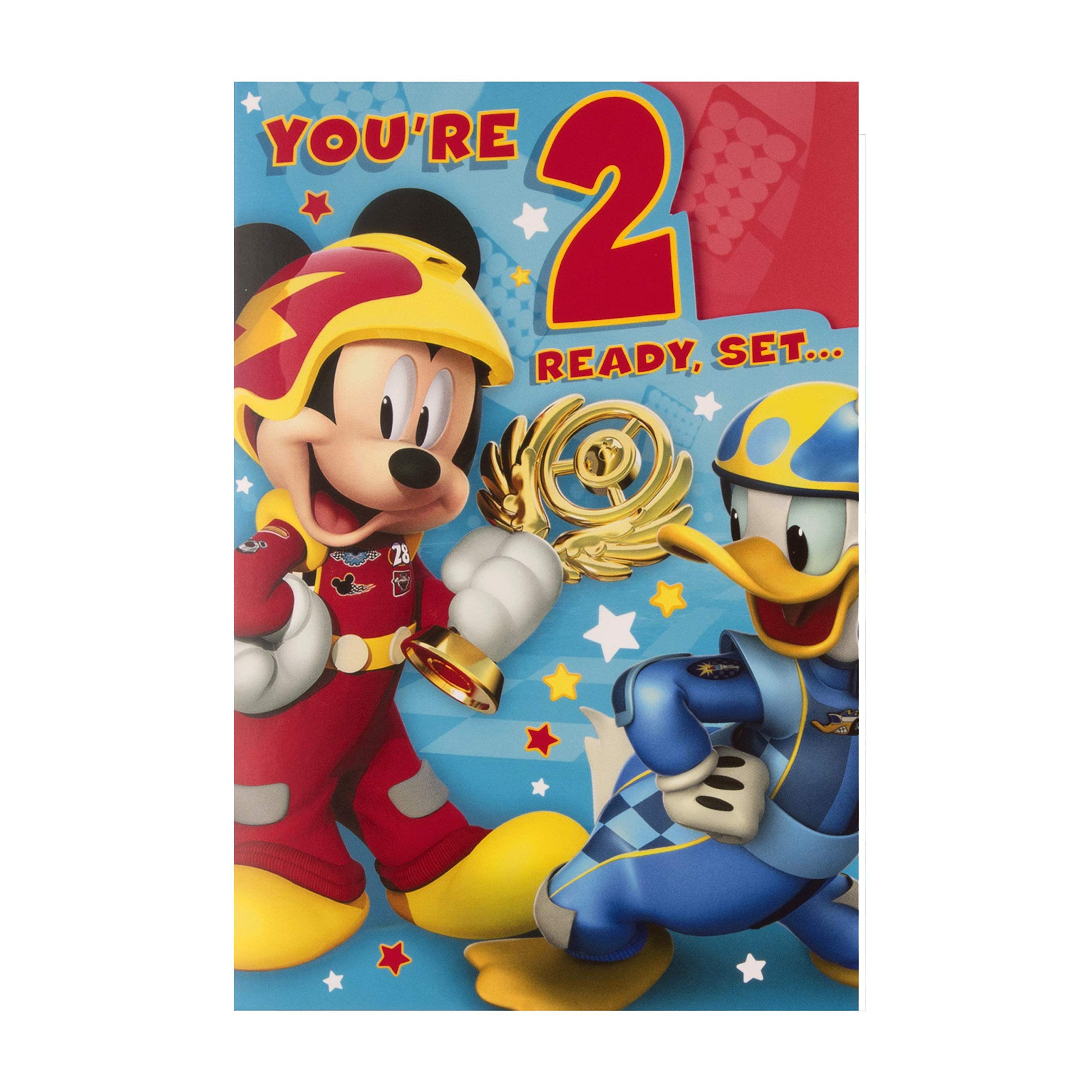 Hallmark 2nd Birthday Card - Disney Mickey Mouse Design