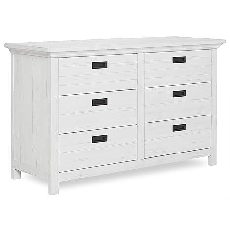 evolur belmar double dresser rustic grey