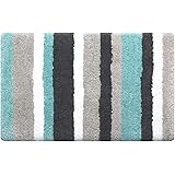 KMAT Luxury Bathroom Rugs Bath Mat,32in x20 in, Non-Slip Fluffy Soft Plush Microfiber Shower Carpet Rug, Machine Washable Qui