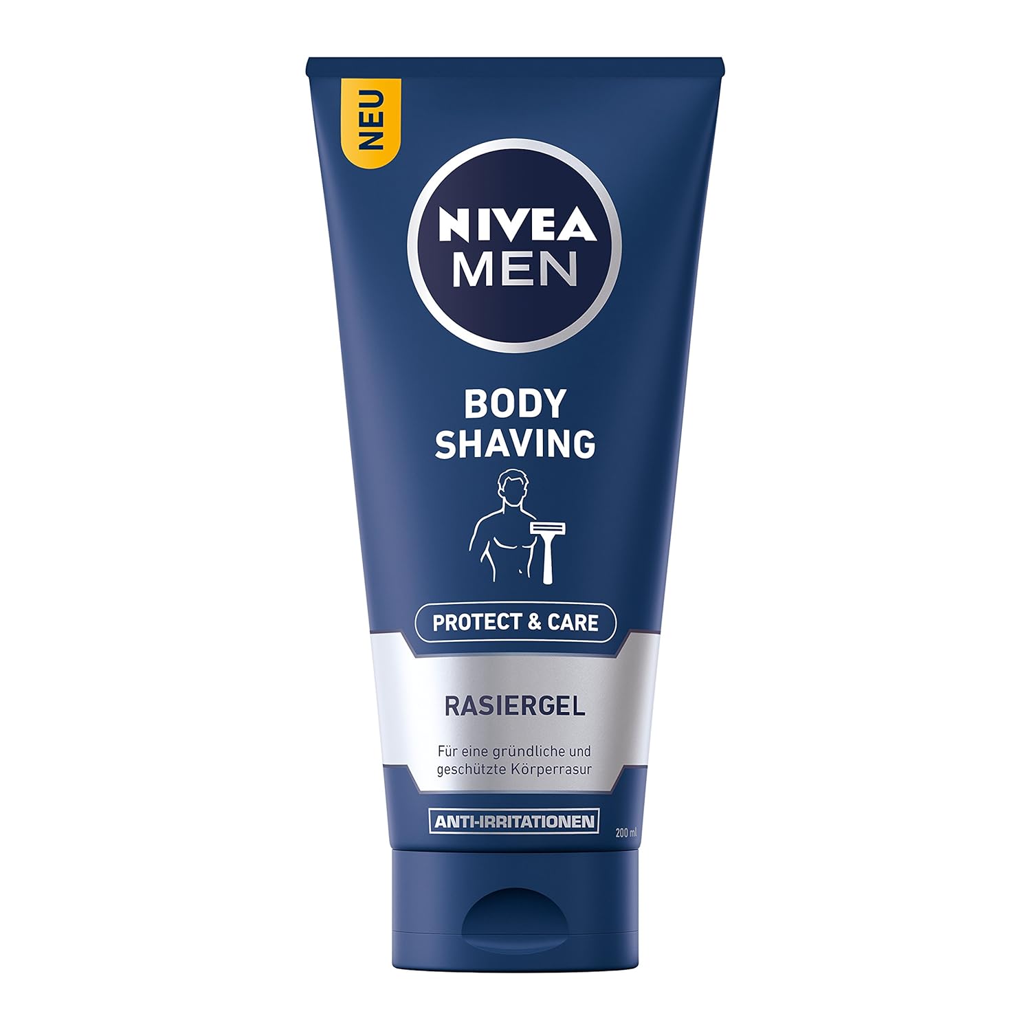 Nivea Men Protect & Care Body Shaving Gel 200 ml / 6.8 fl