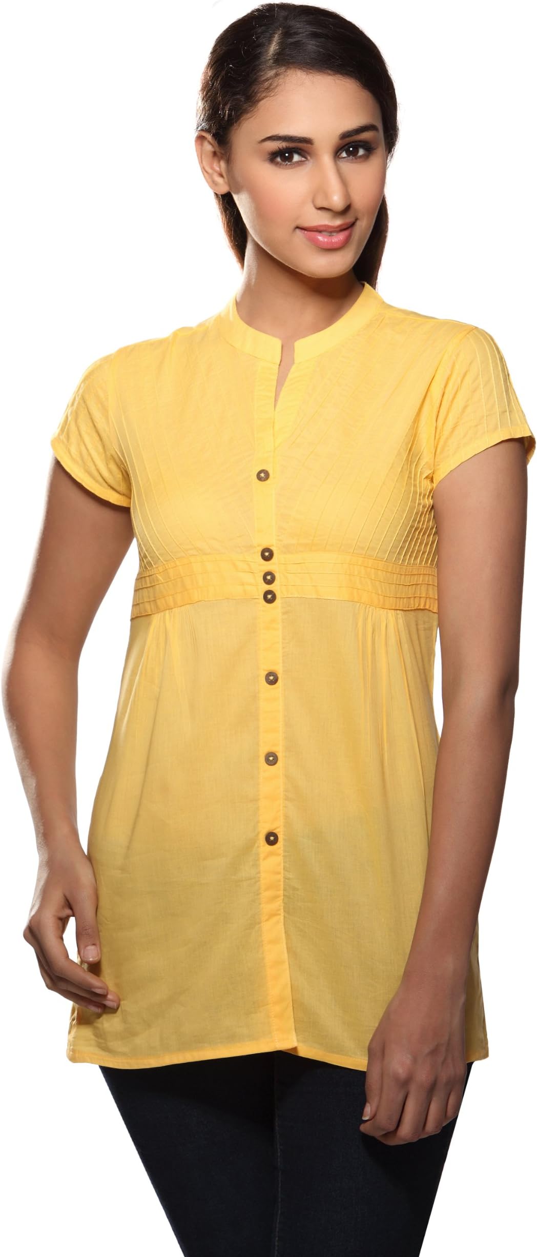 Women's Bias Pintucked Kurti