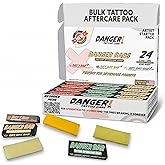 Banger Bars Tattoo Aftercare Bulk Soap – 24 Count Individually Packaged 0.4oz Bars for Artists, Studios & Shops Unscented Gentle Cleansing Formula, (Mixed Formula (24 Bars))
