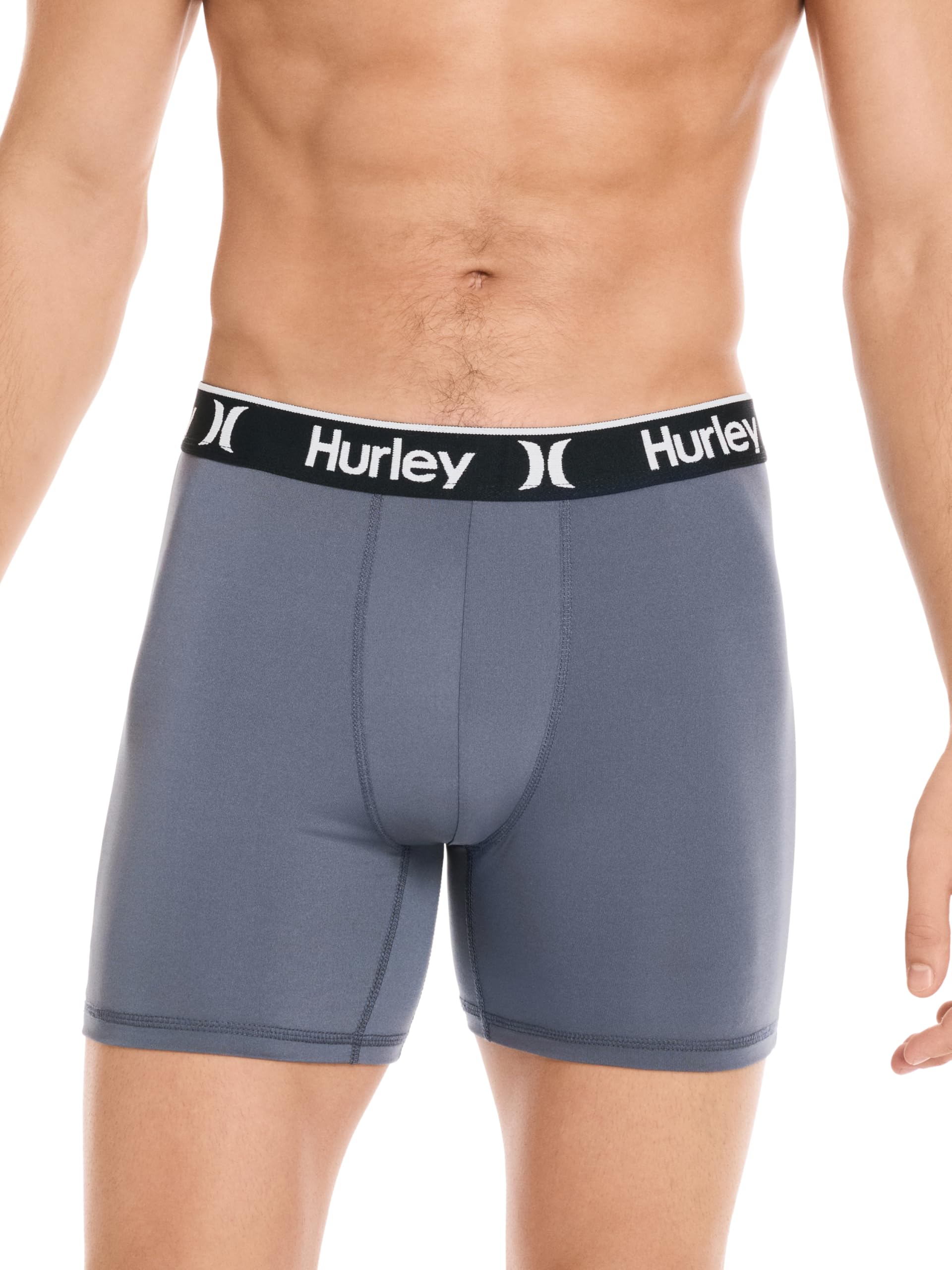 Hurley mens 5 Pack Stretch Boxer Briefs