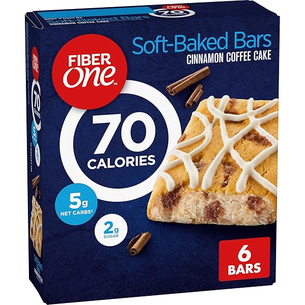 FIBER ONE 70 CALORIE SOFT-BAKED BARS, CINNAMON COFFEE...