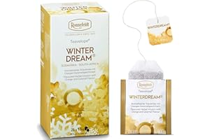 Ronnefeldt Teavelope Winter Dream Chai – Naturally Caffeine-Free South African Rooibos Herbal Tea with Orange, Caramel, Cinnamon & Cloves – 25 Individually Wrapped Tea Bags