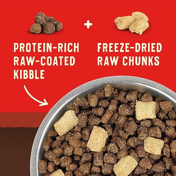 STELLA & CHEWY’S WILD RED DRY DOG FOOD RAW BLEND HIGH PROTEIN GRAIN & LEGUME FREE RED MEAT RECIPE, 3.5 LB. BAG