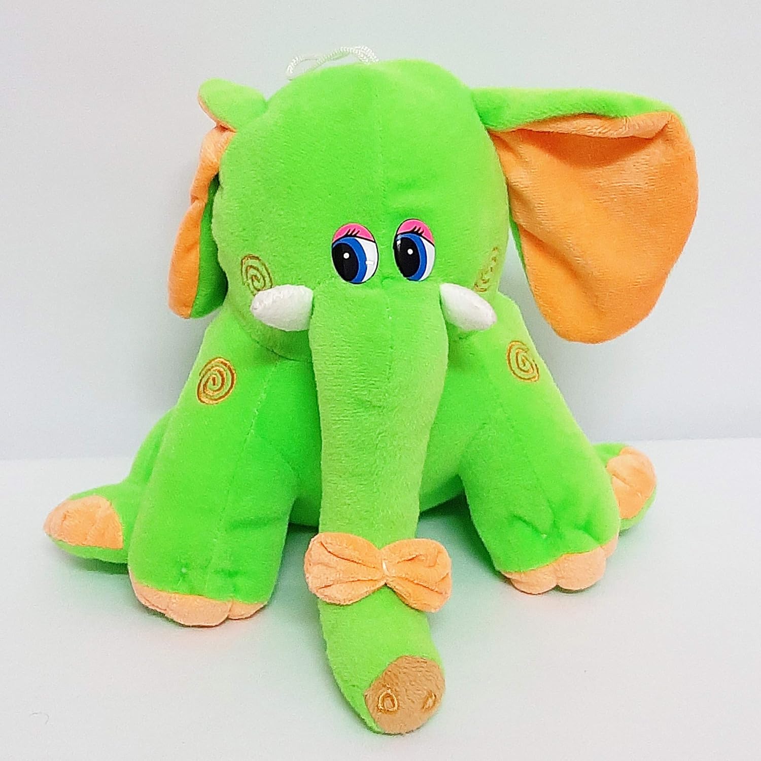 green stuffed elephant