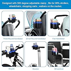 Accmor Stroller Cup Holder with Phone Holder, Bike