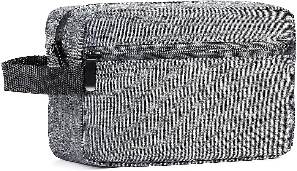 Etercycle Toiletry Bag Men Waterproof Dopp Kit with Handle Grey