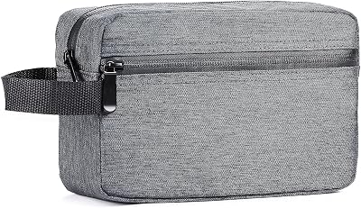 Etercycle Toiletry Bag Men Waterproof Dopp Kit with Handle Grey